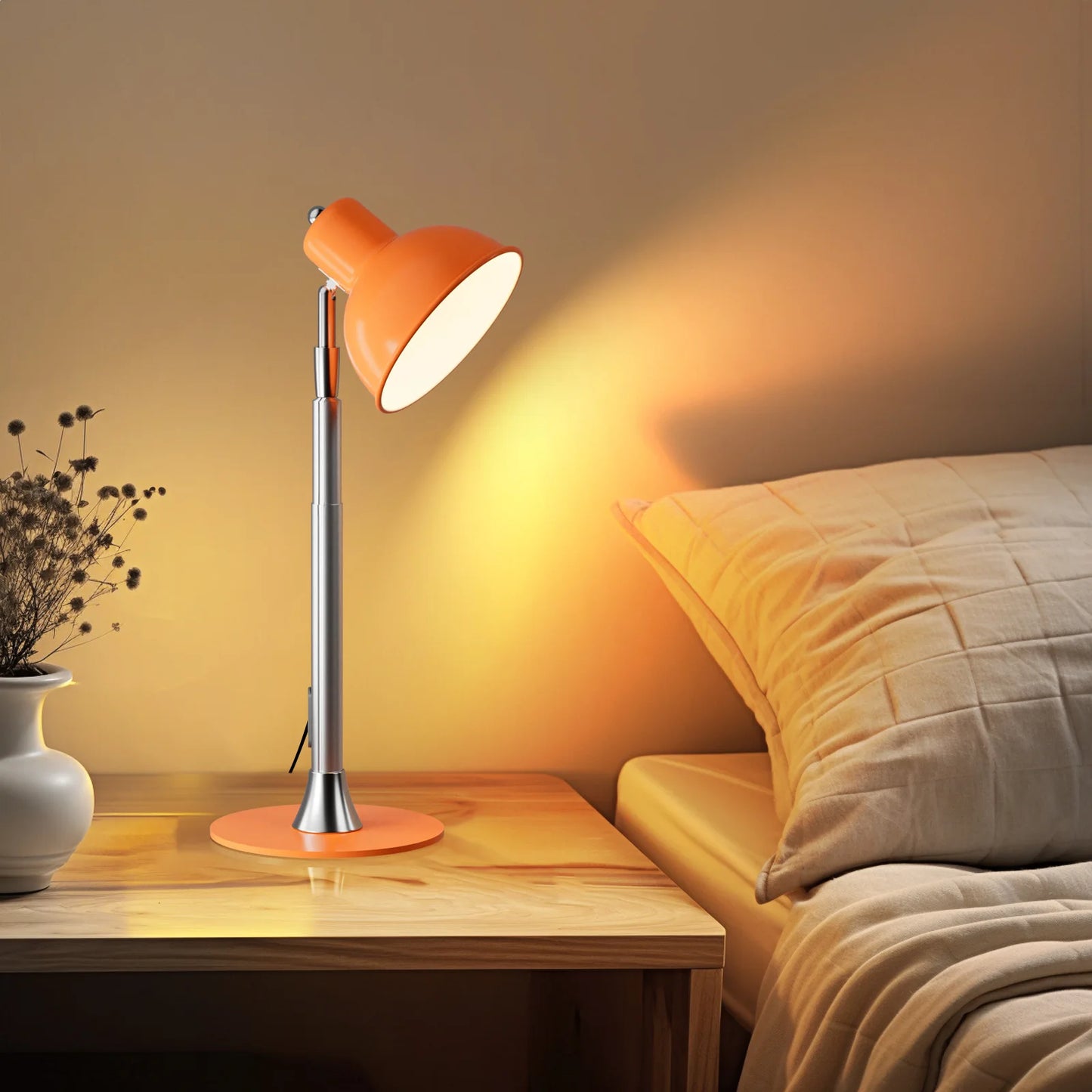 Modern Floor Lamp for Bedroom - USB powered & Stepless dimmable