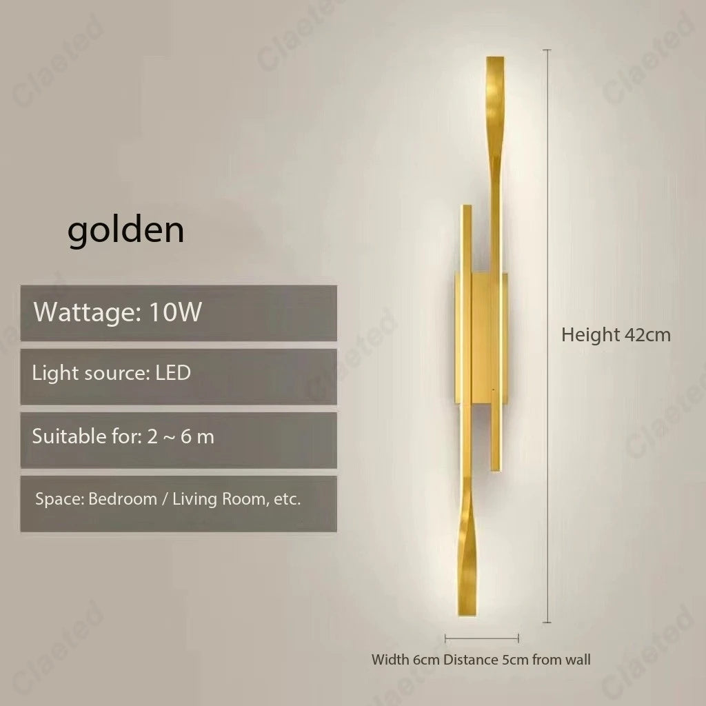 Minimalist Wall Sconce for Bedroom - Space-Saving Design & Directional Ambient Glow