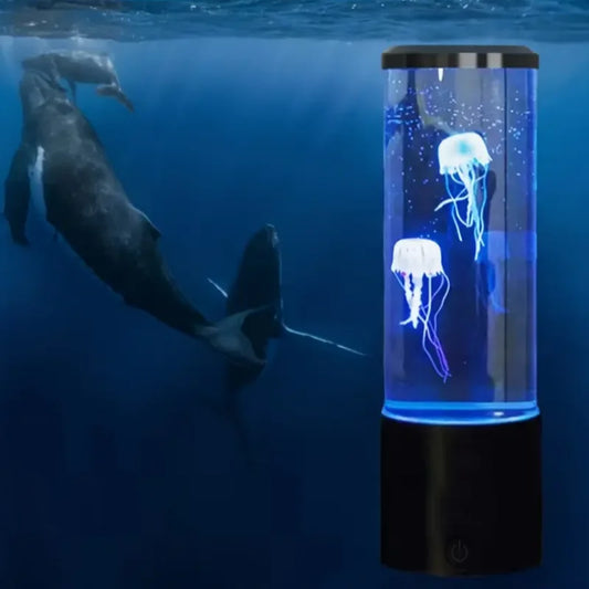 Jellyfish Aquarium Ocean Night Light for Bedroom Desk