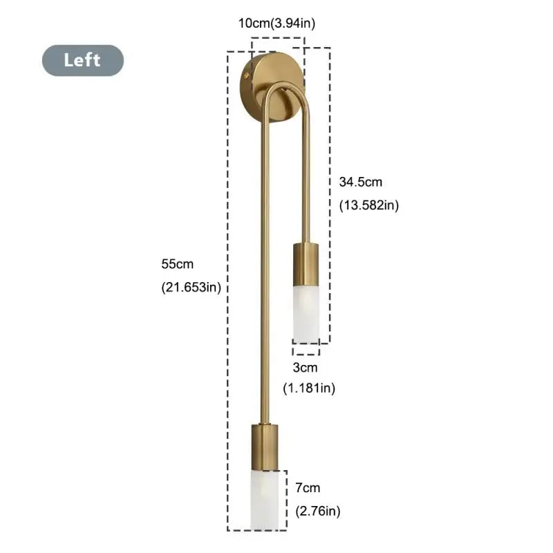 Minimalist Wall Sconce for Bedroom - Space-Saving Design & Directional Ambient Glow