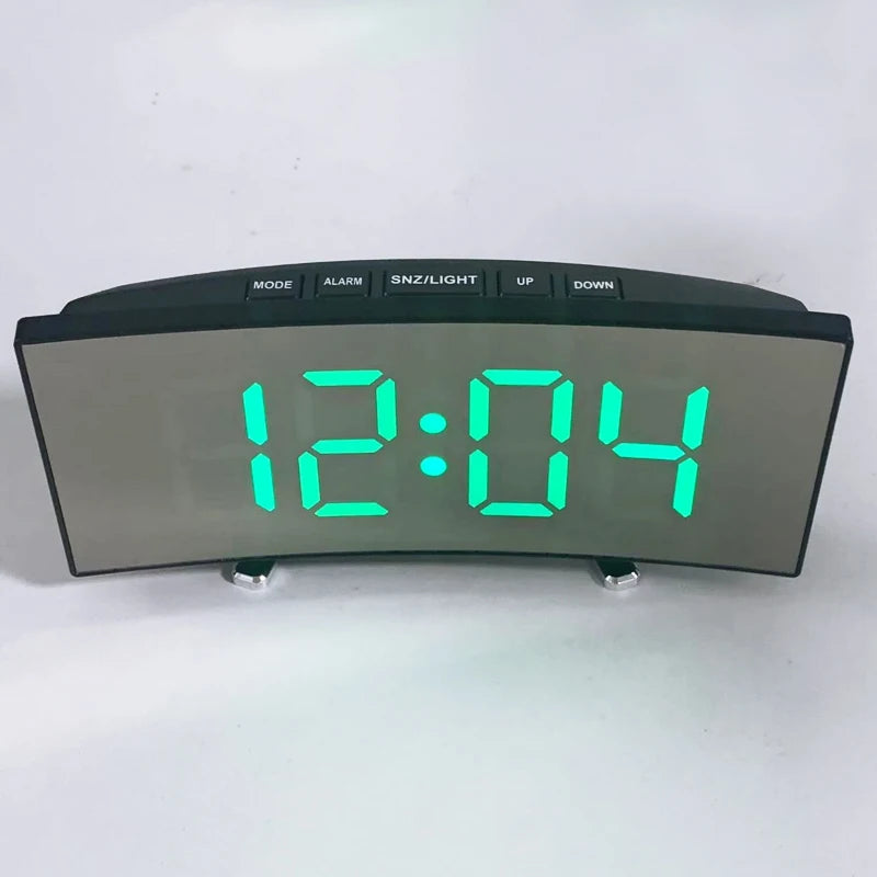 Modern LED Alarm Clock for Home - Easy-Read Large Display & Clean Minimalist Face