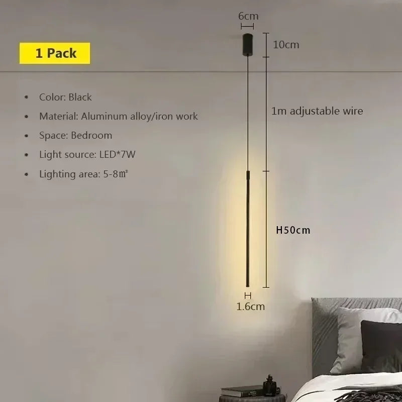 Minimalist Pendant Chandelier for Bedroom - Statement Ceiling Piece & Layered Ambient Glow