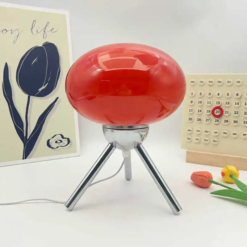 Modern Table Lamp for Bedroom - Glass shade