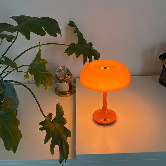 Modern Table Lamp for Bedroom - Rechargeable battery & USB powered
