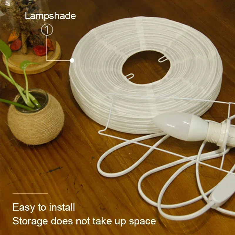 Modern Table Lamp for Bedroom - Paper lampshade
