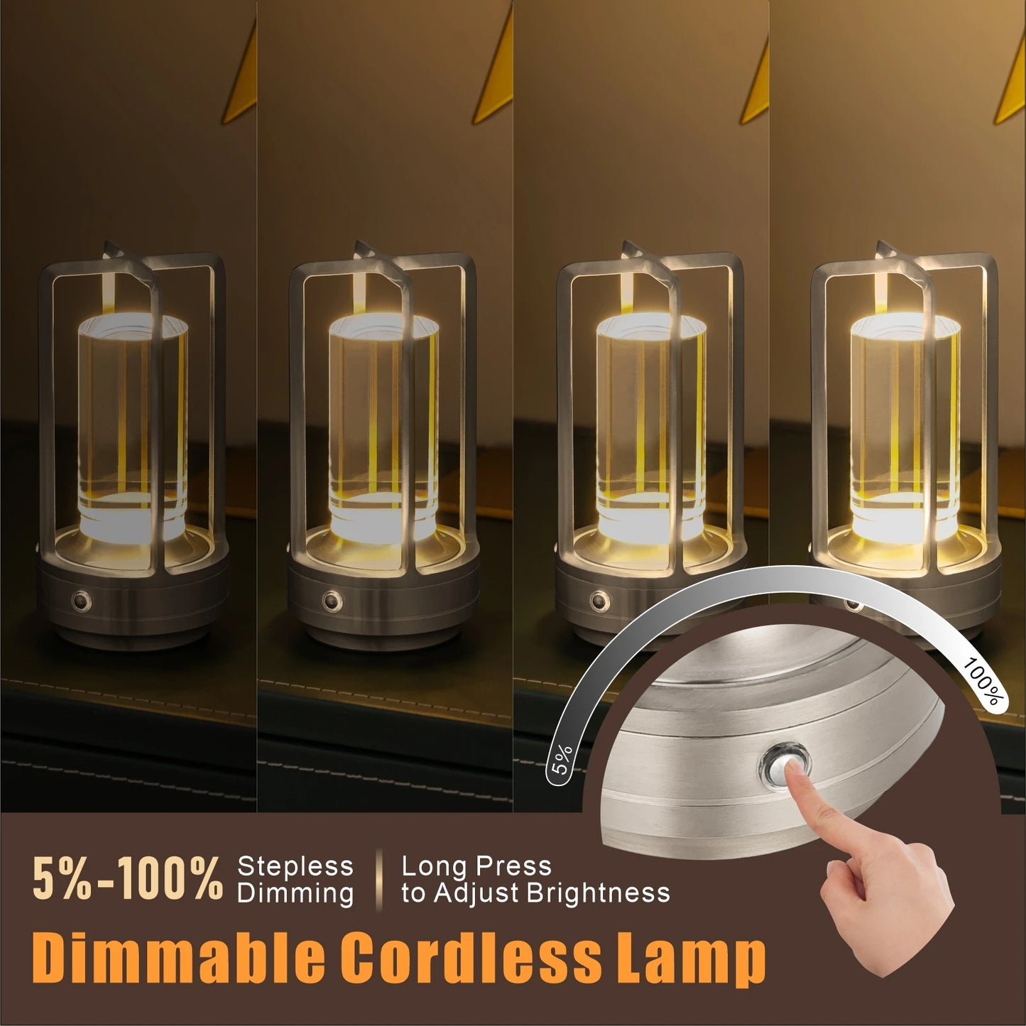 Modern LED Desk Lamp for Home - Flicker-Free Task Light & Compact Desk Footprint