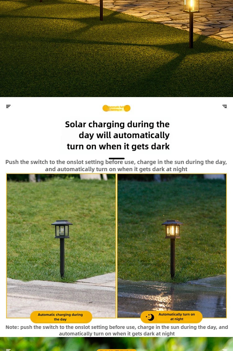 Modern Solar Outdoor Light for Garden - Solar powered