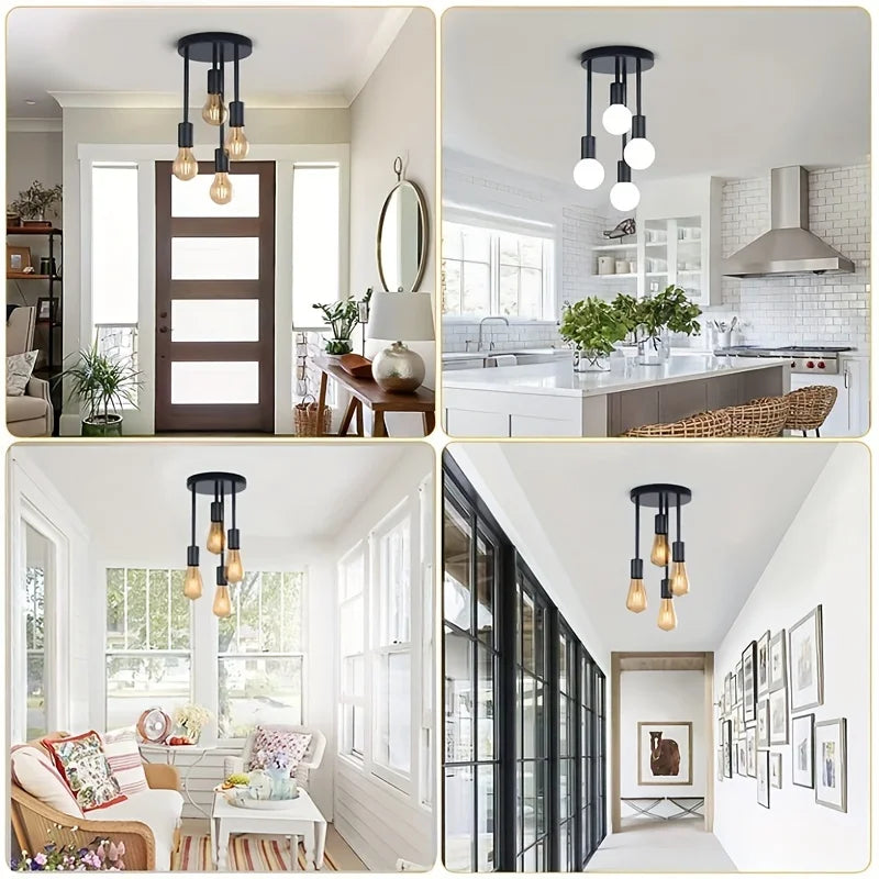 Modern Pendant Chandelier for Bedroom - E27 bulb fitting