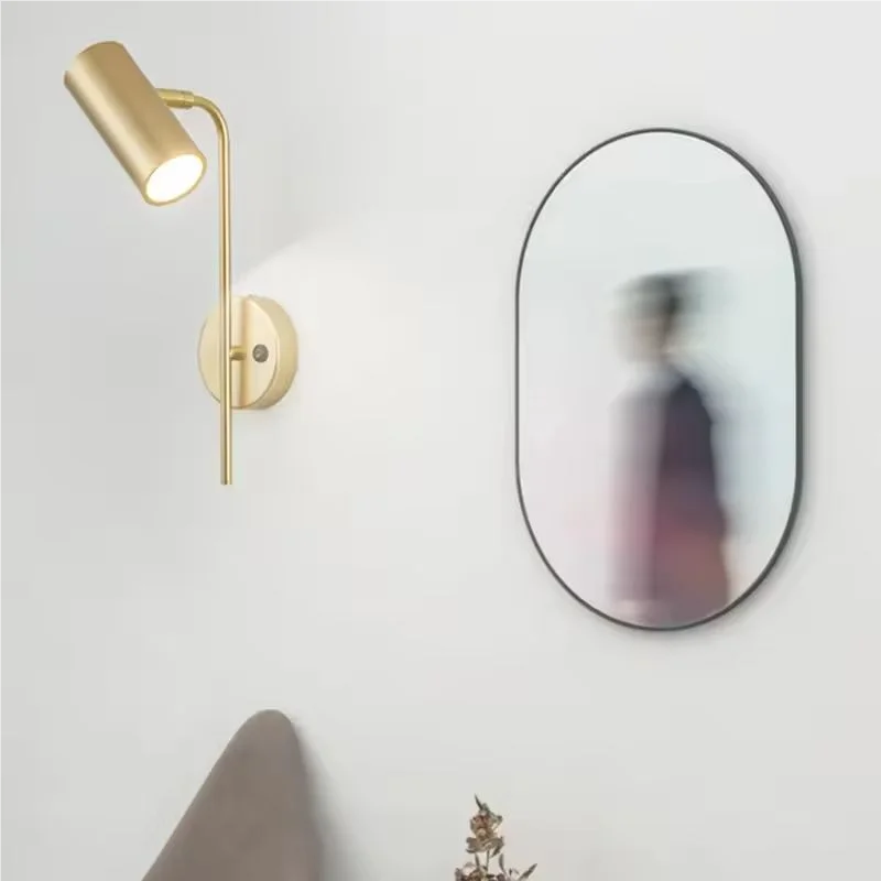 Minimalist Wall Sconce for Bedroom - Space-Saving Design & Directional Ambient Glow