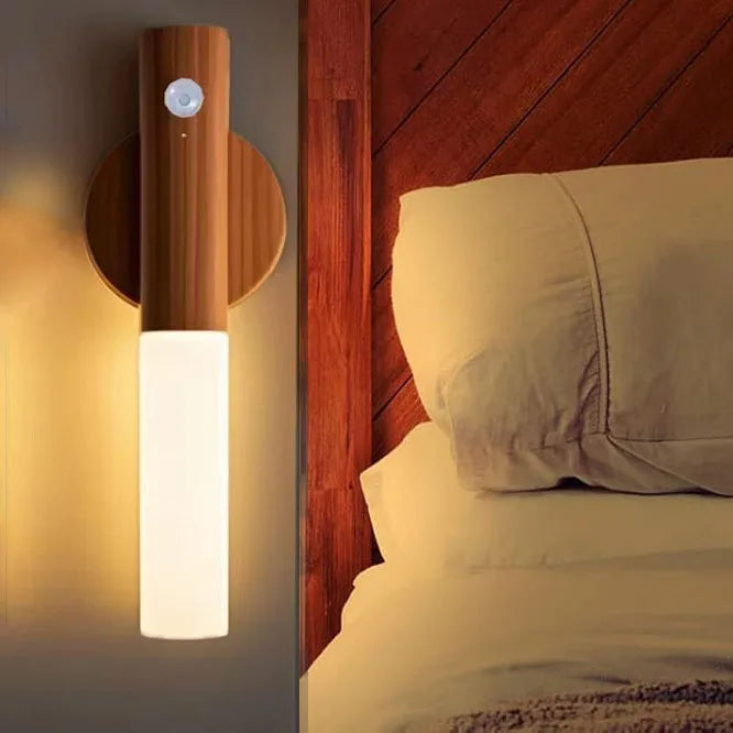 Modern Wall Sconce for Hallway - USB powered & Motion sensor activated