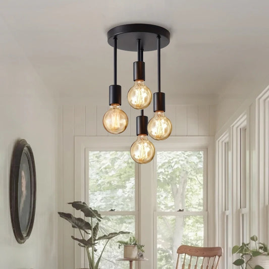 Modern Pendant Chandelier for Bedroom - E27 bulb fitting