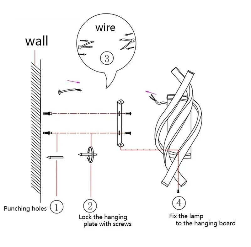 Modern Wall Sconce for Bedroom - Motion sensor activated