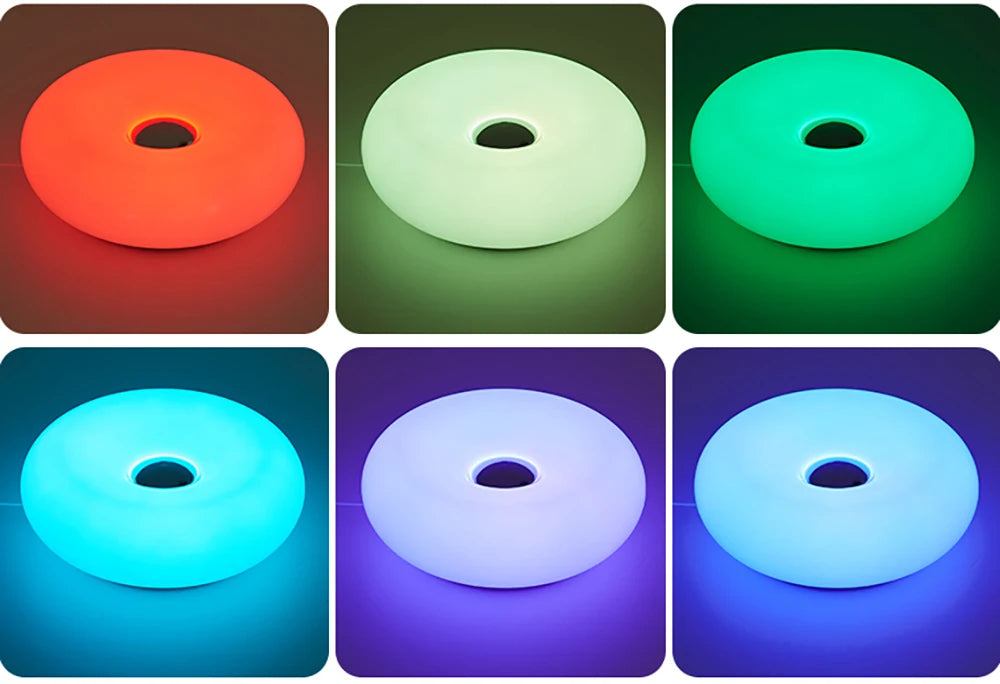 Bauhaus Table Lamp for Bedroom - USB powered & Glass shade