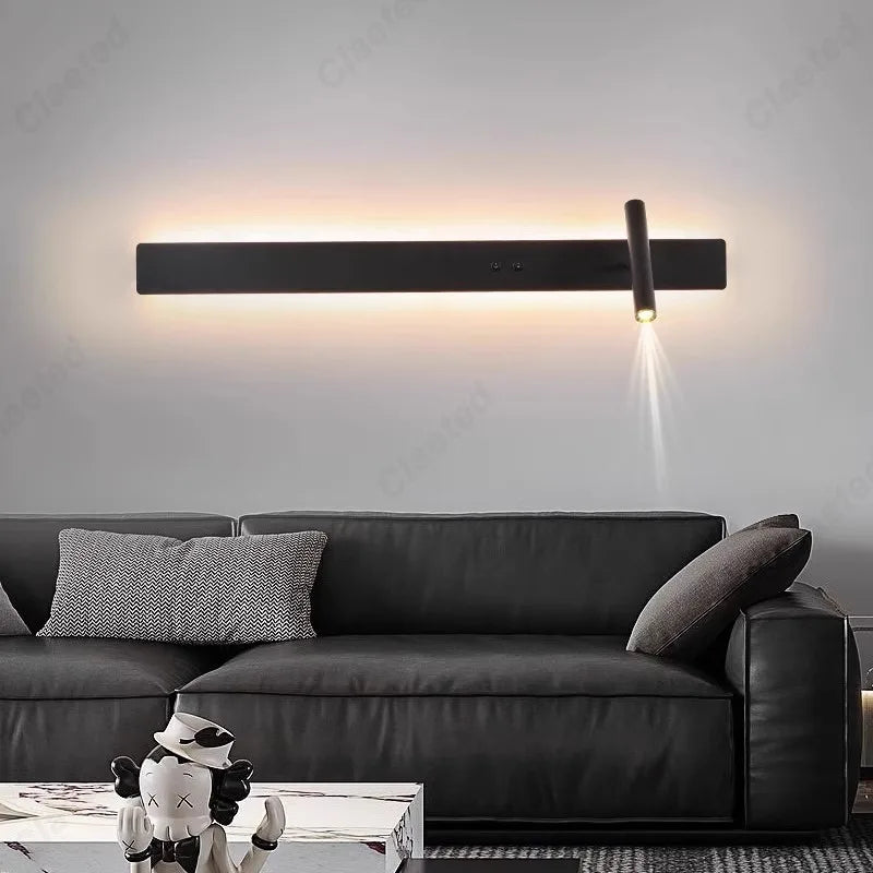 Minimalist Wall Sconce for Bedroom - Space-Saving Design & Directional Ambient Glow