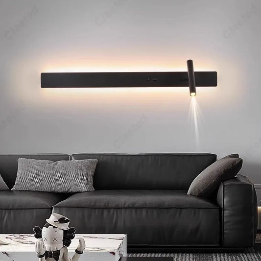 Minimalist Wall Sconce for Bedroom - Space-Saving Design & Directional Ambient Glow