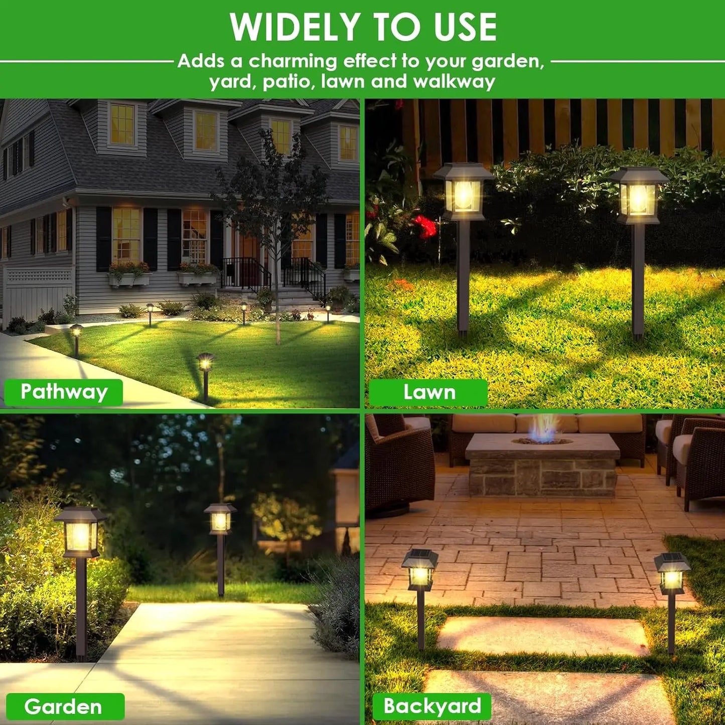 Modern Solar Outdoor Light for Garden - Solar powered