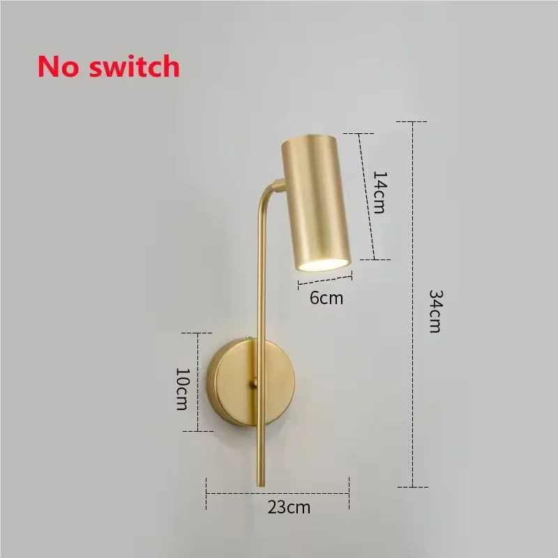 Minimalist Wall Sconce for Bedroom - Space-Saving Design & Directional Ambient Glow