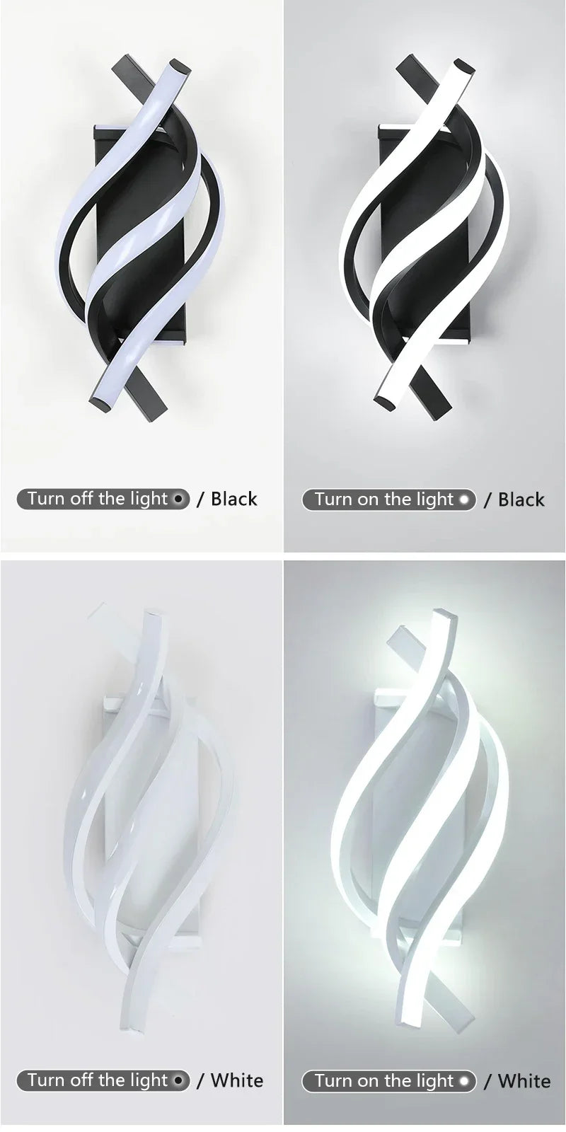 Modern Wall Sconce for Bedroom - Motion sensor activated