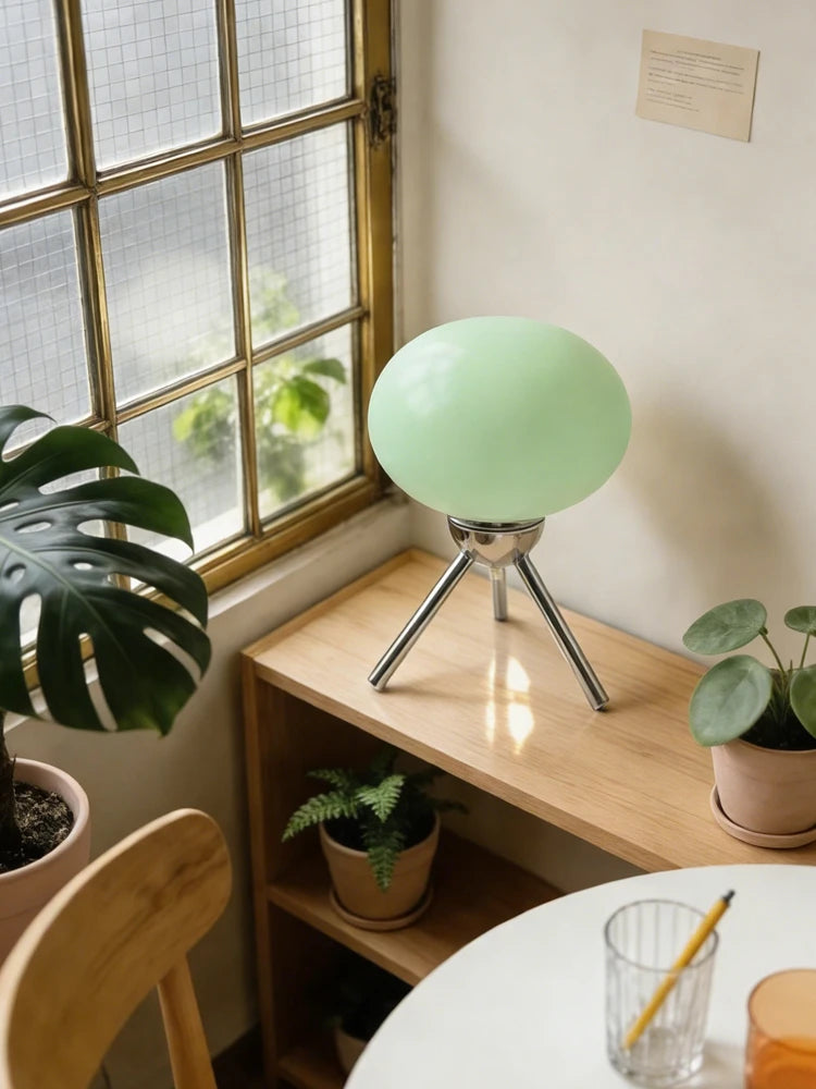 Modern Table Lamp for Bedroom - Glass shade