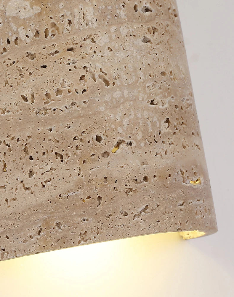 Minimalist Wall Sconce for Bedroom - Marble-effect finish