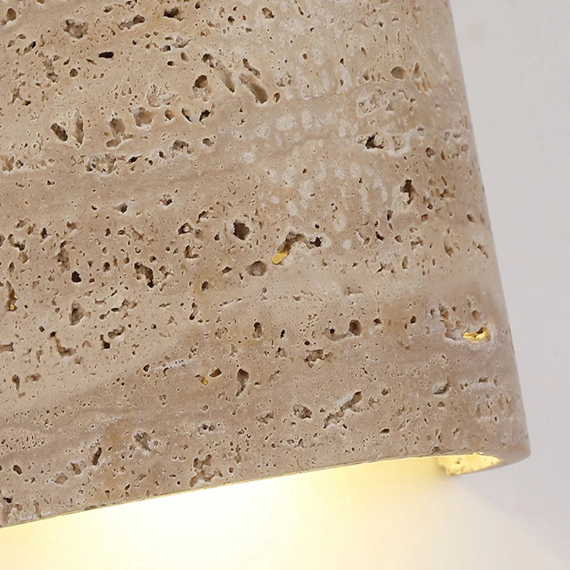 Minimalist Wall Sconce for Bedroom - Marble-effect finish