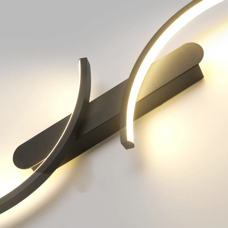 Minimalist Wall Sconce for Bedroom - C-shape silhouette