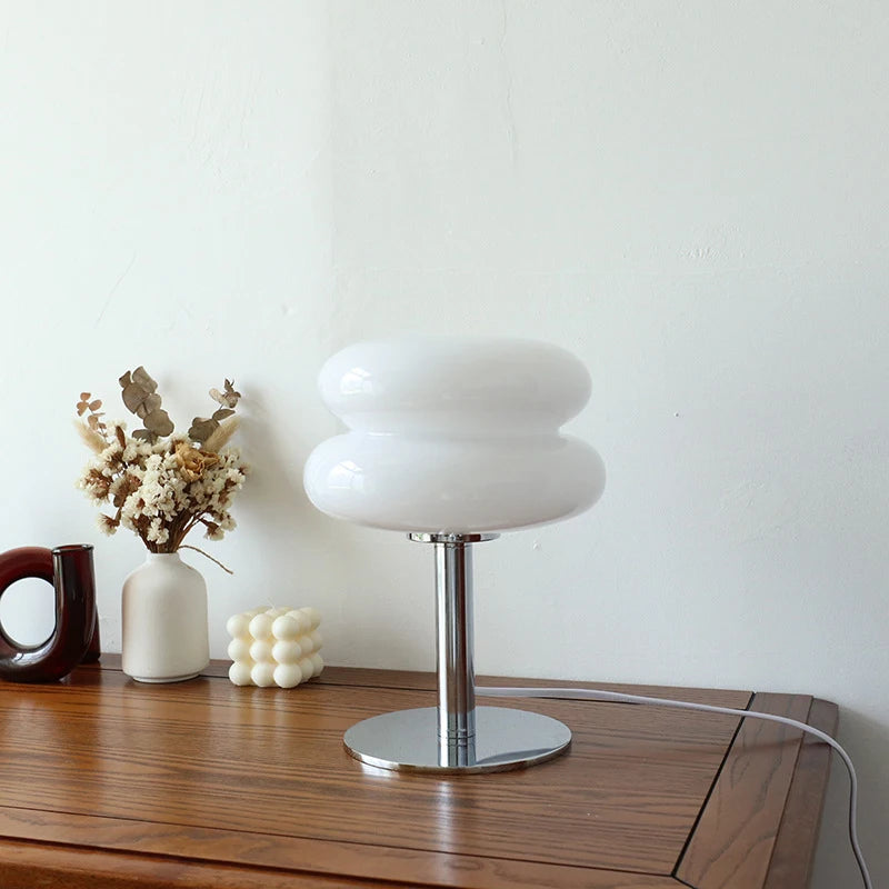 Modern LED Night Light for Bedroom - Glass shade