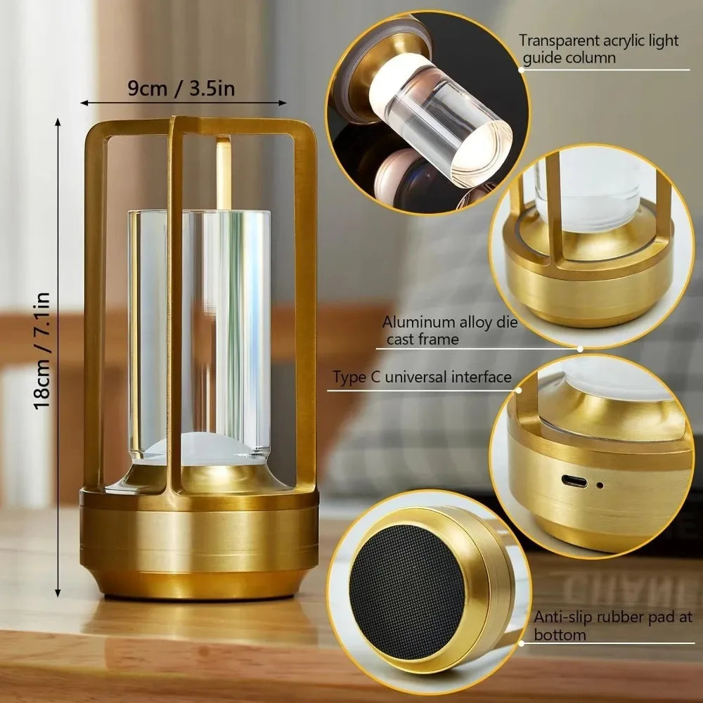 Modern LED Desk Lamp for Home - Flicker-Free Task Light & Compact Desk Footprint