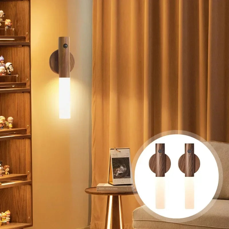 Modern Wall Sconce for Hallway - USB powered & Motion sensor activated