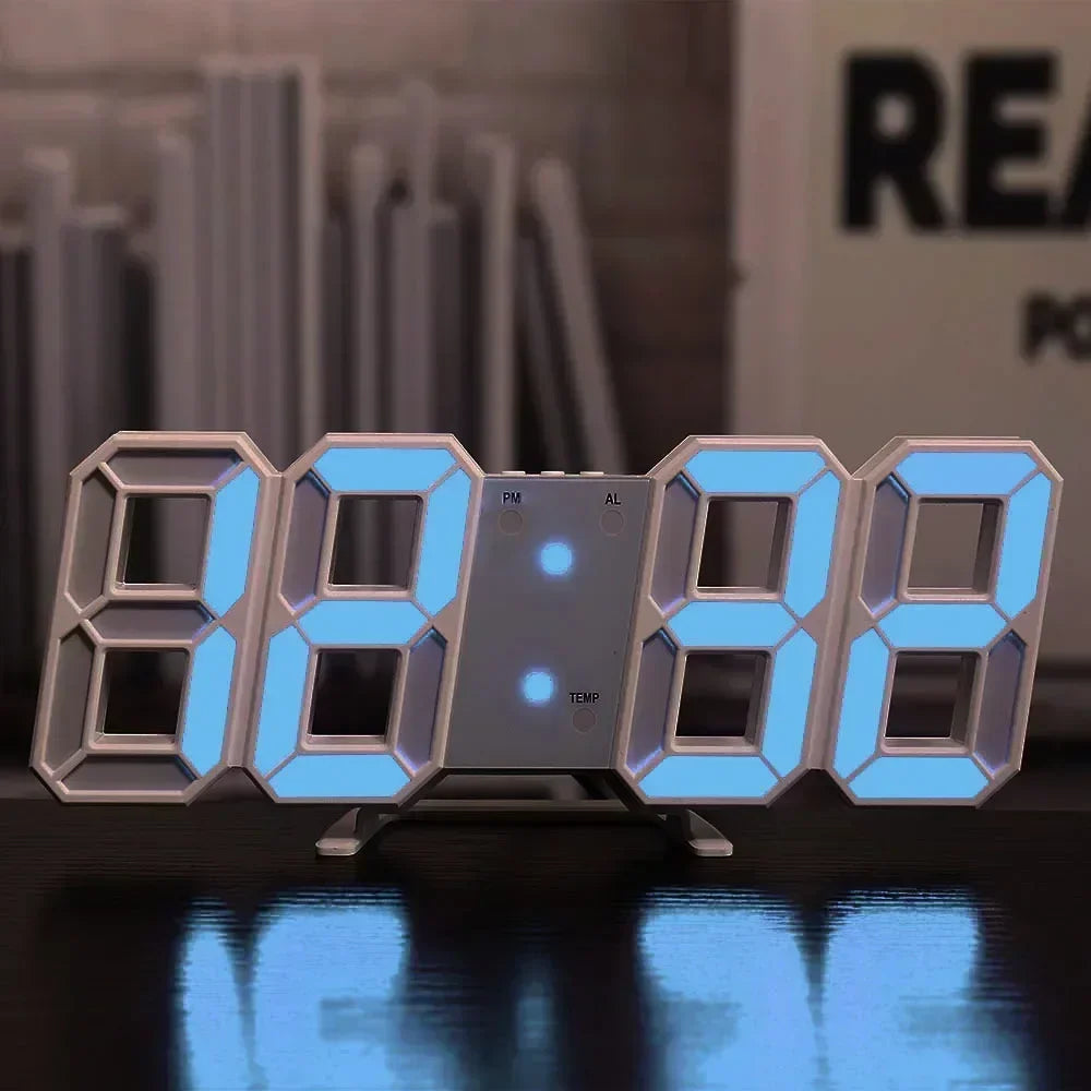 Modern LED Alarm Clock for Bedroom - Adjustable positioning