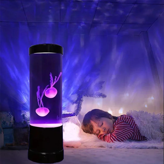 Color-Changing Jellyfish Lava Lamp with Remote for Bedroom Desk