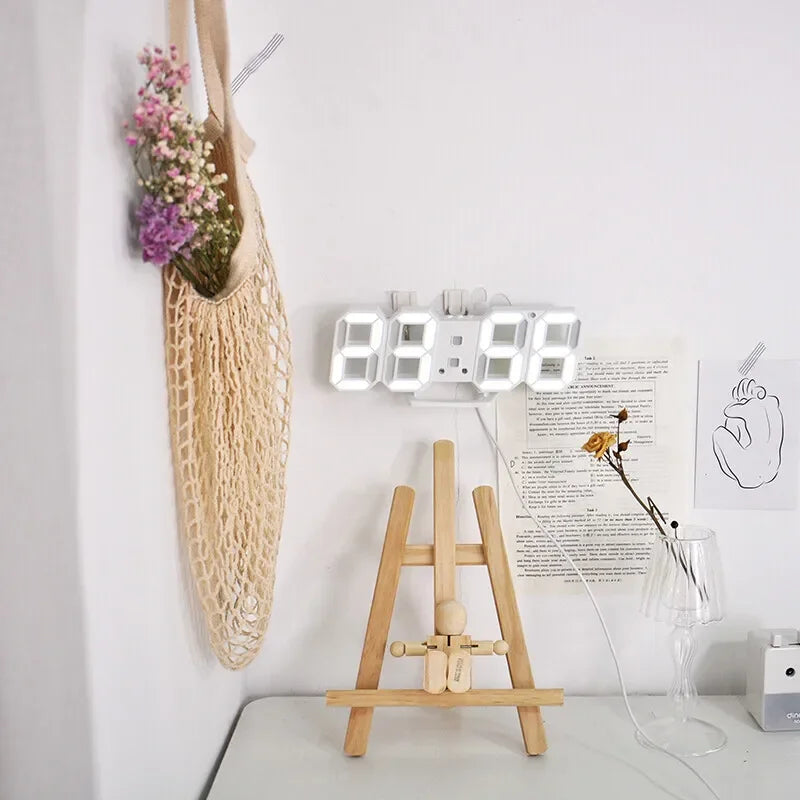 Modern LED Alarm Clock for Bedroom - Adjustable positioning