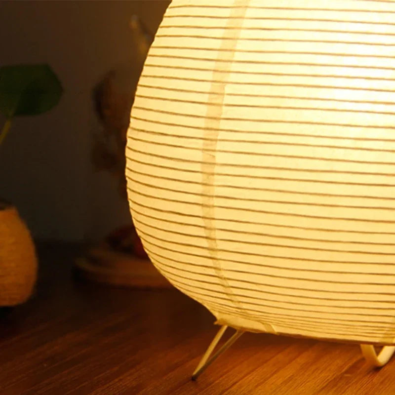 Modern Table Lamp for Bedroom - Paper lampshade