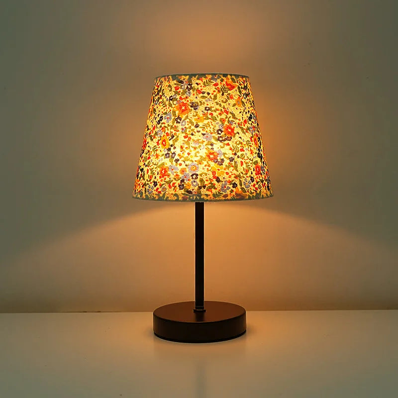 Modern LED Desk Lamp for Bedroom - USB powered & Natural wood finish