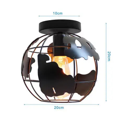 Modern Pendant Chandelier for Restaurant - Wrought iron frame