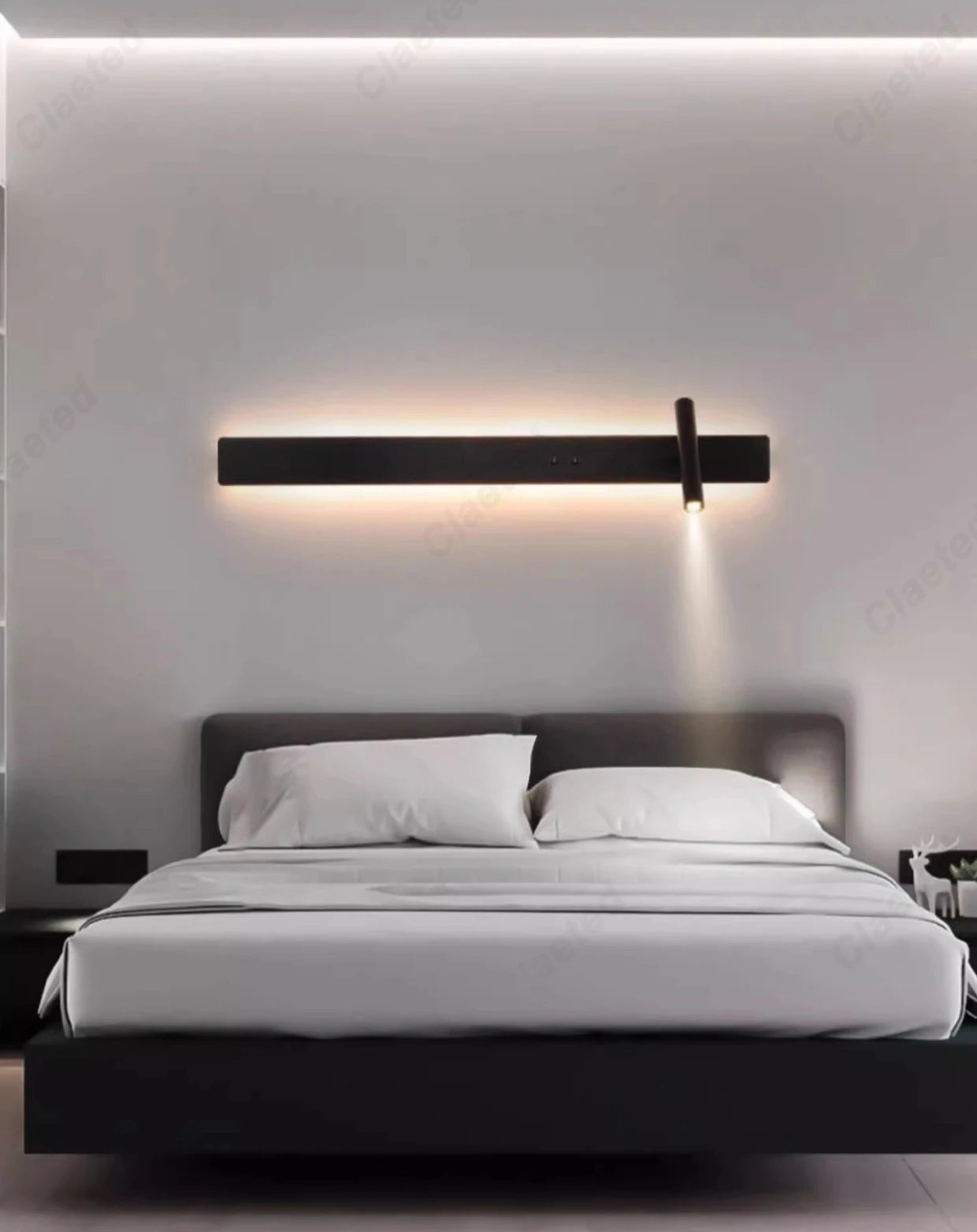 Minimalist Wall Sconce for Bedroom - Space-Saving Design & Directional Ambient Glow