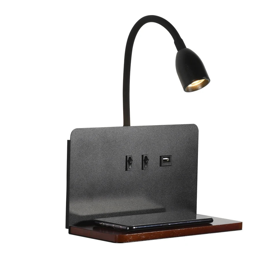 Minimalist Wall Sconce for Bedroom - Space-Saving Design & Directional Ambient Glow