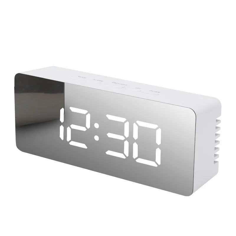 Modern LED Alarm Clock for Bedroom - Built-in temperature display
