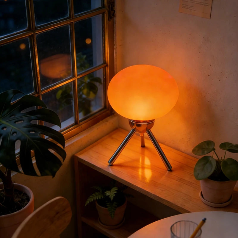 Modern Table Lamp for Bedroom - Glass shade