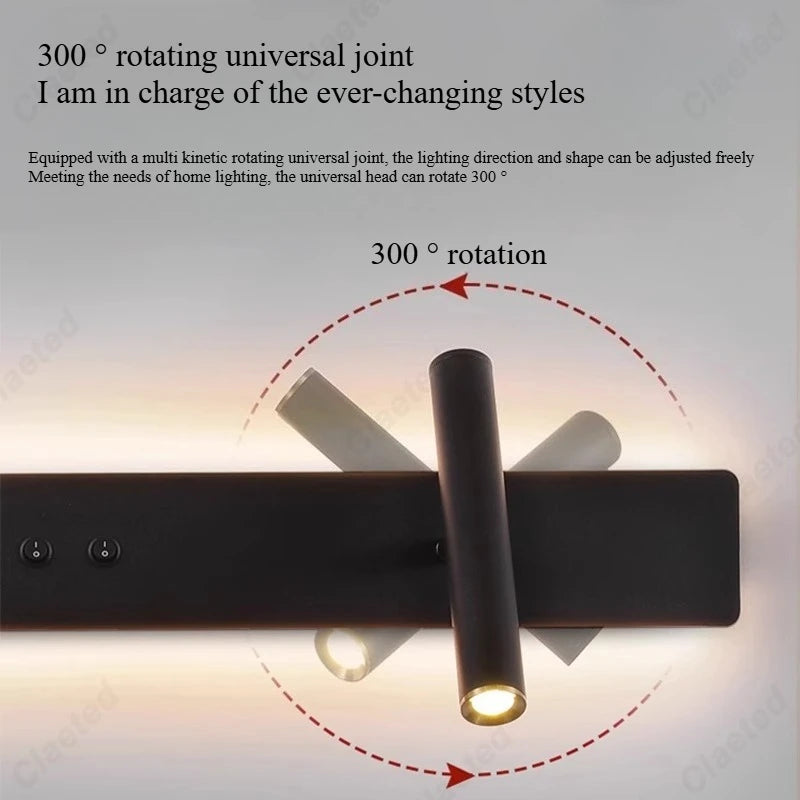 Minimalist Wall Sconce for Bedroom - Space-Saving Design & Directional Ambient Glow