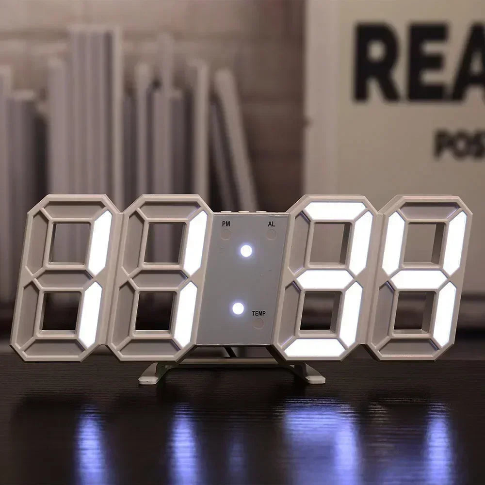 Modern LED Alarm Clock for Bedroom - Adjustable positioning