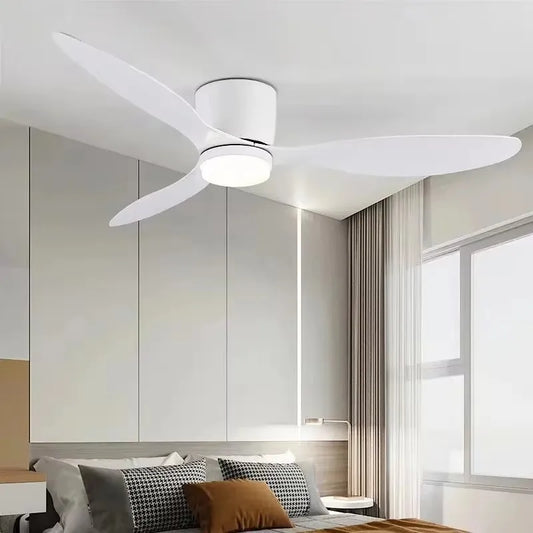 Modern Ceiling Fan with Light for Home - Remote control included & 3 color temperature modes