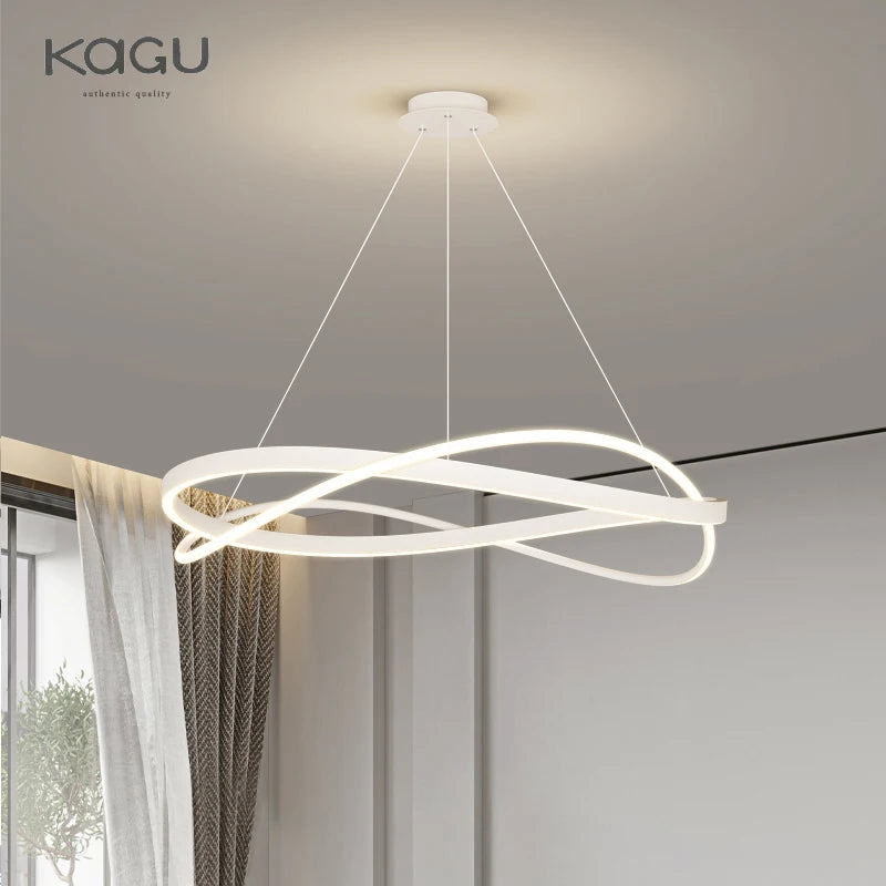 Minimalist Pendant Chandelier for Bedroom - Statement Ceiling Piece & Layered Ambient Glow
