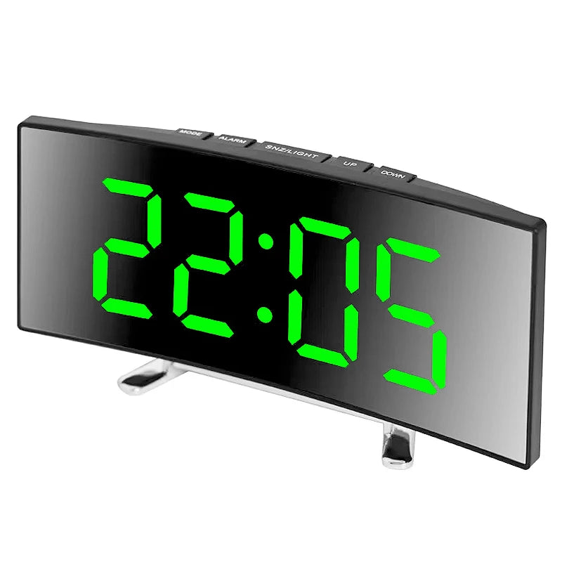 Modern LED Alarm Clock for Home - Easy-Read Large Display & Clean Minimalist Face