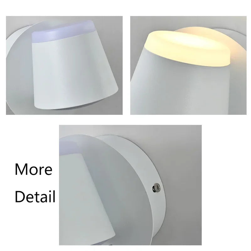 Minimalist Wall Sconce for Bedroom - Aluminum build