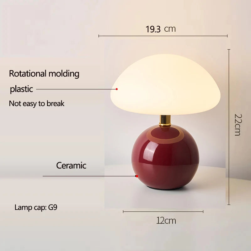 Nordic Table Lamp for Bedroom - Ceramic finish