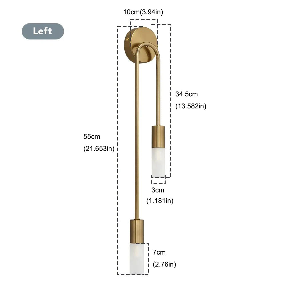 Minimalist Wall Sconce for Bedroom - Space-Saving Design & Directional Ambient Glow