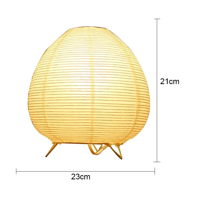 Modern Table Lamp for Bedroom - Paper lampshade