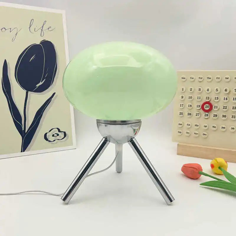 Modern Table Lamp for Bedroom - Glass shade