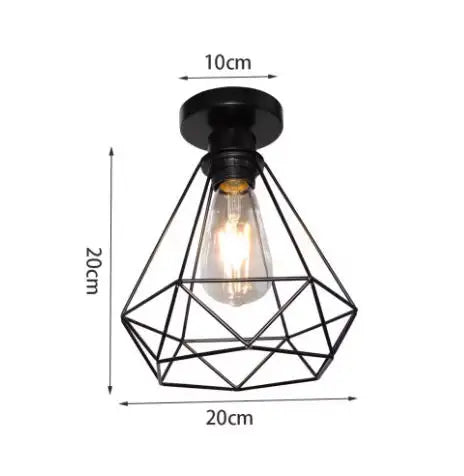 Modern Pendant Chandelier for Restaurant - Wrought iron frame